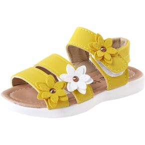 PATPAT Toddler/Little Kid/Big Kid Girls Sandals Flower Girls Sandals Open Toe Summer Sandals