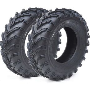 25x8-12 6PR ATV/UTV Tires 25x8x12 All-Terrain Tires Set of 2, 6PR ATV Tire Puncture And Abrasion Resistant for Off-Road, Optimum Grip MARS Pattern for Enhanced Off-Road Handling
