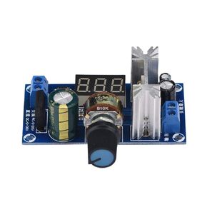 Adjustable Voltage Regulator, Regulator Module DC 3-30V / AC 3-20V to DC 1.25V-28V Output Voltage Variable Converter Adjustable Energy Power Supply Digital Voltage Display