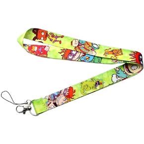Tommy Chucky Phil and Lil Angelica Cartoon Characters Cosplay ID Holder Lanyard Keychain