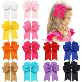 فيونكات شعر مقاس 15.24 سم للفتيات من إكسسوارات شعر الأطفال الصغار بشريط Grosgrain مع مشابك التمساح in Kuwait