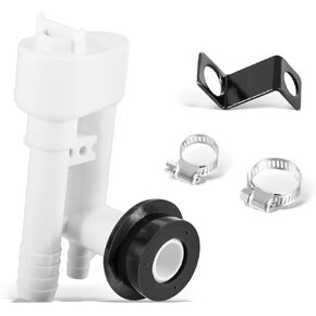 385230335 Vacuum Breaker Kit with Spray Diverter Valve Assembly Replace for Traveler Lite Vacuum Breaker Kit Fit for Dometic 100, 200, 300, 500+, 500H RV Toilet
