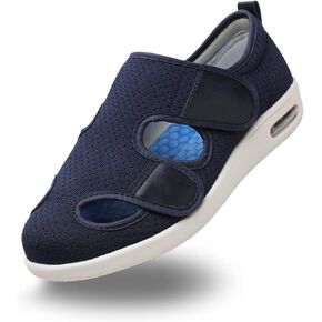 أحذية MEJORMEN النسائية ذات العرض الممتد لمرضى السكري، صنادل قابلة للتنفس للاستخدام الداخلي/الخارجي، شباشب إغلاق قابلة للتعديل لكبار السن والأقدام المتورمة in Kuwait