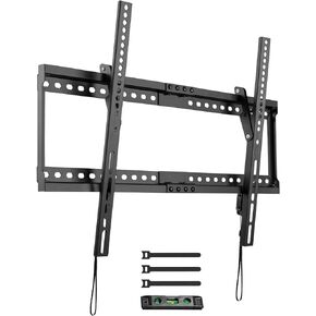 حامل جدار تلفزيون مائل من PUTORSEN لمعظم أجهزة التلفاز مقاس 37-80 بوصة، يصل وزنها إلى 165 رطلًا، إمالة 8 درجات لرؤية أفضل، حامل تلفزيون مثبت على الحائط مع قفل وإصدار سريع، بحد أقصى 600 * 400 مم، يناسب 16 بوصة/18 بوصة/24 بوصة عشيق in Kuwait