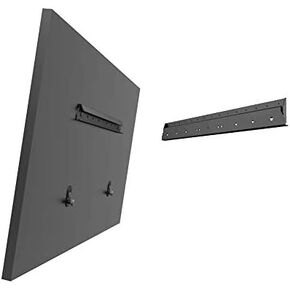 Mount Plus MP-NS400 No Stud Tilt TV Wall Mount | Quick Studless Install with No Drill | Low Profile for 22" to 55" TVs Up to 70LBS | Steel Frame Securely Anchors TV to Dry Wall (1 Pack)