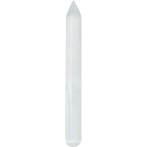 | Selenite | Pointed Massage Wand | Size 5.5" x 0.5" | 1 pc | Crystals and Healing stones, spiritual gifts for women, Reiki, Chakra, Witchcraft, Yoga, Meditation Accessories