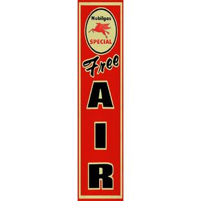 Mobilgas Gasoline Free Air Retro Metal Sign Aluminum Vintage Antique Style Wall Tin Plaque For Garage Man Cave Cafe Bar Pub Home Decoration