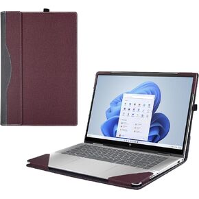 Case Cover for 15.6" Hp ProBook 450 G10 G9 G8 2023-2021 / ProBook 455 G10 G8 G9 Notebook Sleeve ，2-in-1 Protective PU Leather case (Blue)