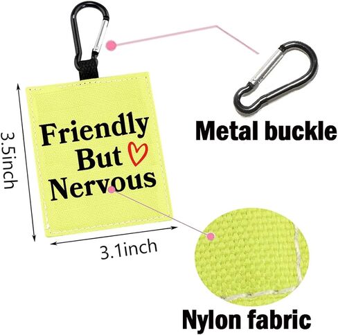 Friendly But Nervous Alert Hang Tags for Dog Nervous Dog Hanging Dog Alert Patches Hanging Dog Tags (Friendly But Nervous-D) in Saudi Arabia