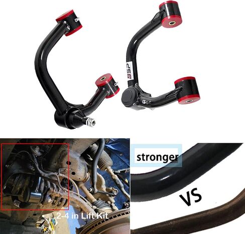 Pair for TACOMA Front Upper Control Arms for 2-4" Lift kits Compatible with 2005-2021 Toyota Tacoma 2WD 4X4 6LUG Tubular Suspension Leveling Lift Kits w/PU Bushing in Saudi Arabia