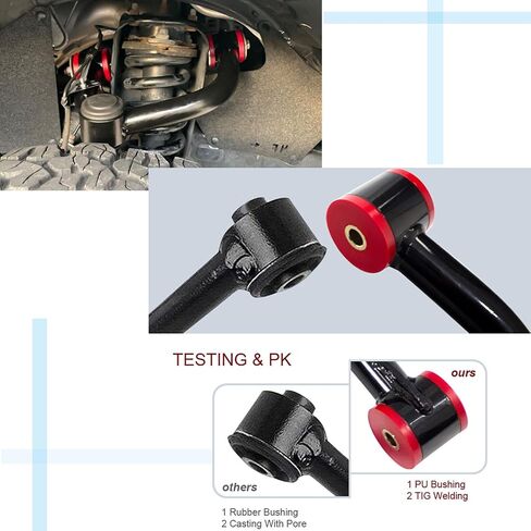 Pair for TACOMA Front Upper Control Arms for 2-4" Lift kits Compatible with 2005-2021 Toyota Tacoma 2WD 4X4 6LUG Tubular Suspension Leveling Lift Kits w/PU Bushing in Saudi Arabia