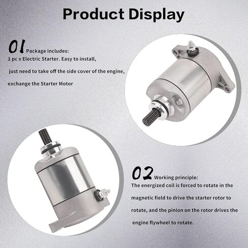 Road Passion 31100-38F00 Starter Motor for Suzuki ATV Eiger 400 Arctic Cat ATV 375 400 2002-2008 2X4 4X4 UTV TRV Suzuki KingQuad 400 LT-A400 LT-F400 3545-016 in Saudi Arabia