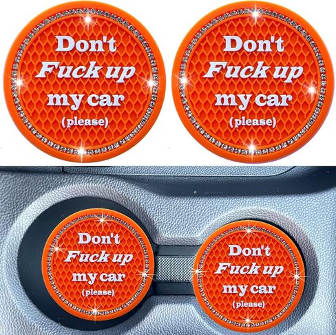 طقم أكواب السيارة مكون من قطعتين، ملحقات داخلية للسيارة، حامل أكواب السيارة العالمي، حامل أكواب السيارة، قواعد أكواب للسيارة/سيارات الدفع الرباعي/الشاحنة (وردي، قطعتان) in Kuwait