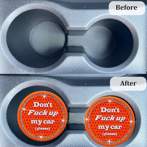 طقم أكواب السيارة مكون من قطعتين، ملحقات داخلية للسيارة، حامل أكواب السيارة العالمي، حامل أكواب السيارة، قواعد أكواب للسيارة/سيارات الدفع الرباعي/الشاحنة (وردي، قطعتان) in Kuwait