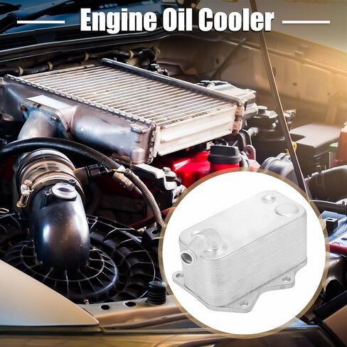 X AUTOHAUX 06D117021C Automatic Engine Oil Cooler 18 Rows for Volkswagen Jetta 2006-2008 in Saudi Arabia