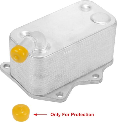 X AUTOHAUX 06D117021C Automatic Engine Oil Cooler 18 Rows for Volkswagen Jetta 2006-2008 in Saudi Arabia