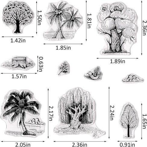 Hying Cacti Cactus Clear Stamps for Card Making, Desert Plants Rubber Stamps Leaves Cactus Transparent Stamp Seal for Crafting DIY Scrapbooking Photo Album Decorations in Saudi Arabia