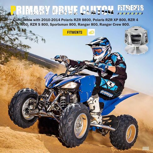 Primary Drive Clutch With Weights and Springs for Polaris RZR 800/RZR XP 800/RZR 4 800/RZR S 800/Sportsman 800/Ranger 800/Ranger Crew 800 2010 2011 2012 2013 2014, Replace for 1322996 1322920 in Saudi Arabia