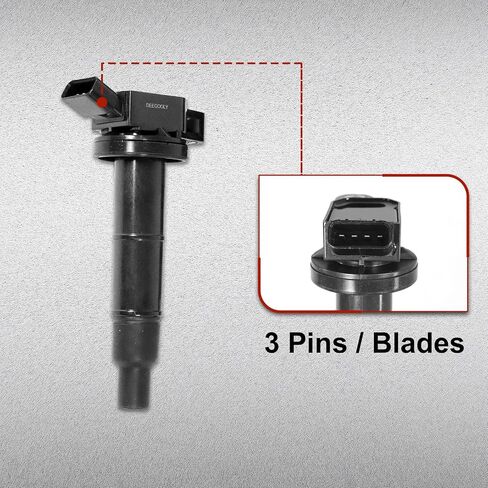 4pcs UF333 Ignition Coil Pack Fits for Lexus H2250h Pontiac Vibe Scion tC Toyota Camry Corolla Matrix L4 2.4L 2005 2006 2007 2008 2009 2010 2011 2012 OE# UF333 90919-19023 90919-02266 in Saudi Arabia