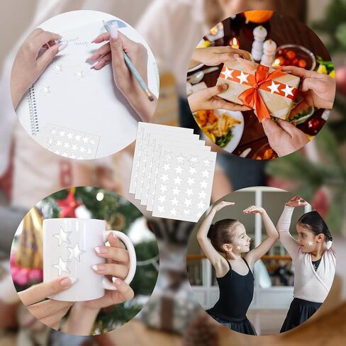 0.8" Diameter Silver Star Stickers - 720 Pcs, 30 Sheets - Reward Stickers for Children, Ideal for Reward Charts and More (720 Pieces, Silver) in Saudi Arabia