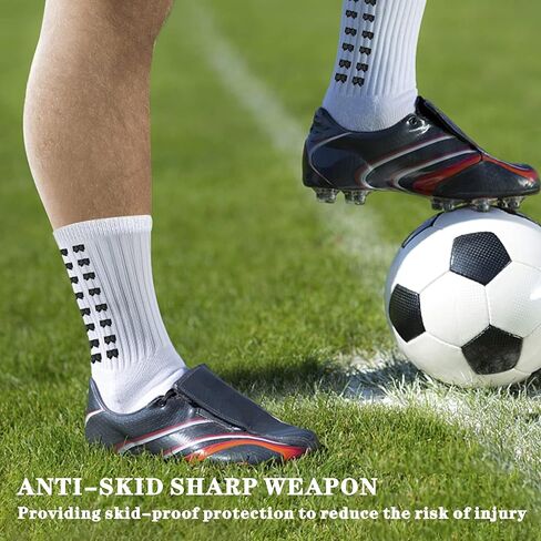 جوارب رجالية لكرة القدم غير قابلة للانزلاق، جوارب لكرة القدم، جوارب للجري، 4-10 أزواج…… in Kuwait