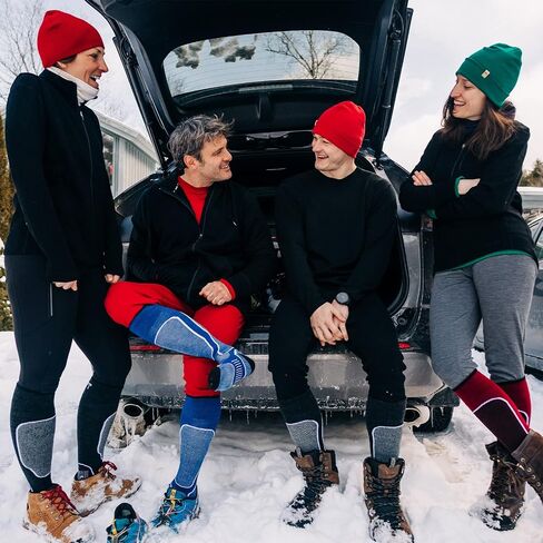 Minus33 Merino Wool Mountain Heritage Elite وسادة كاملة فوق جوارب التزلج على الساق - صنع في الولايات المتحدة الأمريكية - جوارب دافئة عالية للركبة in Kuwait