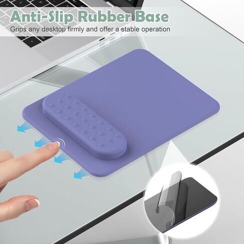 HONKID Mouse Pad with Removable Magnetic Wrist Rest, Ergonomic Mousepad with Wrist Support, Pain Relief Mousepads with Memory Foam Wrist Rest Pad and Non-Slip Base, Perfect for PC, Laptop,White in Saudi Arabia