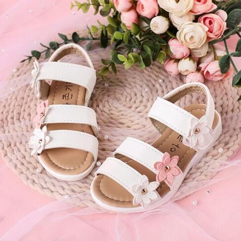 PATPAT Toddler/Little Kid/Big Kid Girls Sandals Flower Girls Sandals Open Toe Summer Sandals in Saudi Arabia