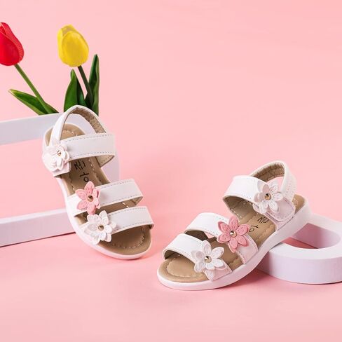 PATPAT Toddler/Little Kid/Big Kid Girls Sandals Flower Girls Sandals Open Toe Summer Sandals in Saudi Arabia