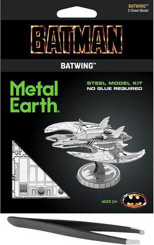 Fascinations Metal Earth Batman 1989 Movie Batwing 3D Metal Model Kit Bundle with Tweezers in Saudi Arabia