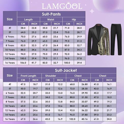 Lamgool الأولاد سليم صالح الدعاوى 2 قطعة طقم سهرة مع الترتر لامعة سترة بانت للأطفال حفلة موسيقية حفل زفاف الزي الرسمي 4-16Y in Kuwait