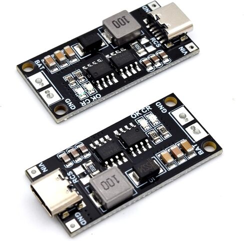 Adeept Type-C USB-C 2S 2A 18650 21700 3.7V Lithium Battery Charge Module Charging Board Step-Up Boost Li-Po Polymer USB C to 8.4V - 2PCS in Saudi Arabia