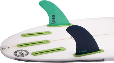 Futures Akila Fiberglass Fin One Size Dark Purple/Mint in Kuwait