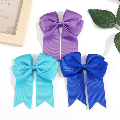 فيونكات شعر مقاس 15.24 سم للفتيات من إكسسوارات شعر الأطفال الصغار بشريط Grosgrain مع مشابك التمساح in Kuwait