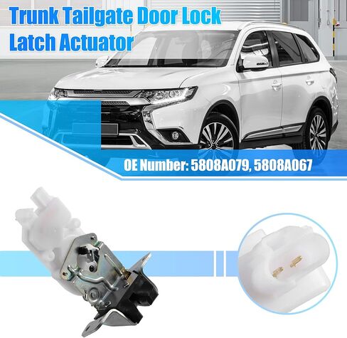 X AUTOHAUX Trunk Latch Lock Actuator 5808A079 for Mitsubishi Outlander 2006-2021 Engine Tailgate Door Latch Lock Actuator Motor in Kuwait
