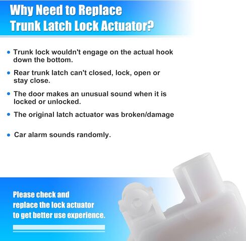 X AUTOHAUX Trunk Latch Lock Actuator 5808A079 for Mitsubishi Outlander 2006-2021 Engine Tailgate Door Latch Lock Actuator Motor in Kuwait