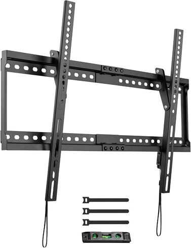 حامل جدار تلفزيون مائل من PUTORSEN لمعظم أجهزة التلفاز مقاس 37-80 بوصة، يصل وزنها إلى 165 رطلًا، إمالة 8 درجات لرؤية أفضل، حامل تلفزيون مثبت على الحائط مع قفل وإصدار سريع، بحد أقصى 600 * 400 مم، يناسب 16 بوصة/18 بوصة/24 بوصة عشيق in Kuwait