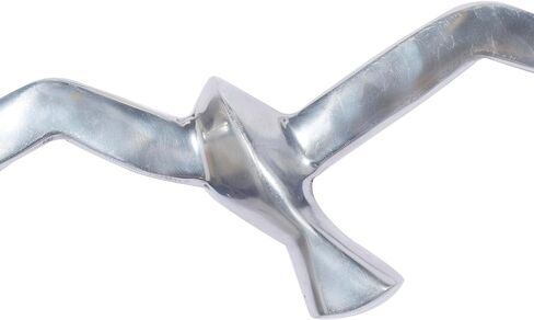 Deco 79 Aluminum Metal Bird Home Wall Decor Floating Flock of Wall Sculpture, Set of 7 Wall Art 16"W, 4"H, Silver in Saudi Arabia