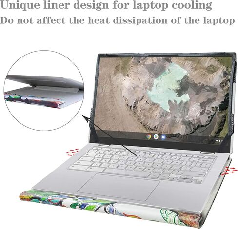 Alapmk Protective Case for 14" ASUS Chromebook C425/Chromebook Flip C433TA & Lenovo Yoga Slim 7 14IIL05/Ideapad Slim 7 14IIL05 & Dell Latitude 7410 7420/Latitude 7410 7420 2-in-1 Laptop,Love Tree in Saudi Arabia