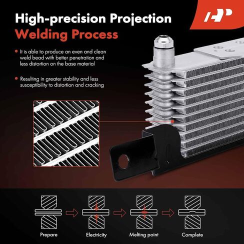 A-Premium Transmission Oil Cooler Compatible with Ford F-150 F150 2001-2003, F-150 Heritage 2004, Expedition 2001-2006 & Lincoln Navigator 2003-2006, 3.5L 4.2L 4.6L 5.4L, Automatic Trans in Saudi Arabia