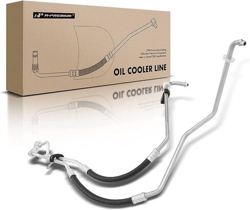 A-Premium Inlet and Outlet Engine Oil Cooler Line Hose Assembly Compatible with Chevrolet Blazer 1996-2005 S10 GMC Sonoma 1996-2003 Jimmy 1996-2004 4.3L RWD in Saudi Arabia