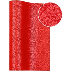 RAGAN Solid Color Faux Leather Sheets( 7.8 "X 53" ), Leather Fabric is Perfect for Leather Earrings and DIY Projects (Black)