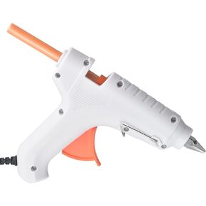Glue Gun Fast Preheating Hot Melt Gun, Fit for Sealing Wax Rod (White)