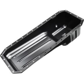A-Premium Engine Oil Pan Sump with Drain Plug Compatible with Cummins ISB 5.9L/6.7L