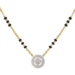 Tarinika Sterling Silver Forever Mangalsutra Chain Necklace with Charm Design(Gold-Plated) - Silver Chain Necklace for Women | Perfect for Casual occasions | Indian jewelry sets for women | 1 Year