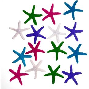 Art&Beauty 15Pcs 2.3 Inches Colorful Resin Pencil Finger Starfish for Home Wedding Party Decoration and Craft DIY(A)