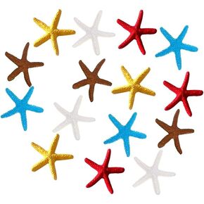 Art&Beauty 15Pcs 2.3 Inches Colorful Resin Pencil Finger Starfish for Home Wedding Party Decoration and Craft DIY(B)