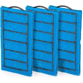EmmaWu Aquarium Internal Filter 105 GPH for Turtle Fish Betta Reptiles Amphibians Frog Tanks (3Pc 5W Filter Replacement Cartridges)