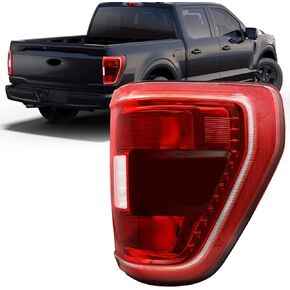 LED Tail Light Assembly Brake Rear Lamp W/Blind Spots Compatible with Ford F150 F-150 King Ranch Lariat Limited Platinum 2021 2022 2023 Replace ML3Z-13405-D (Left Driver Side)