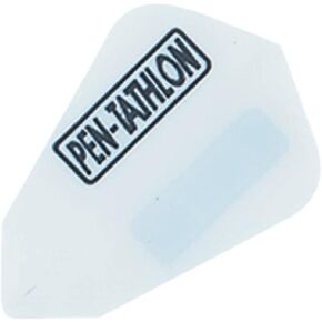 US Darts Pentathlon White Fantail Dart Flights - 3 Sets (9 Flights) - 100 Micro Ex-Tough